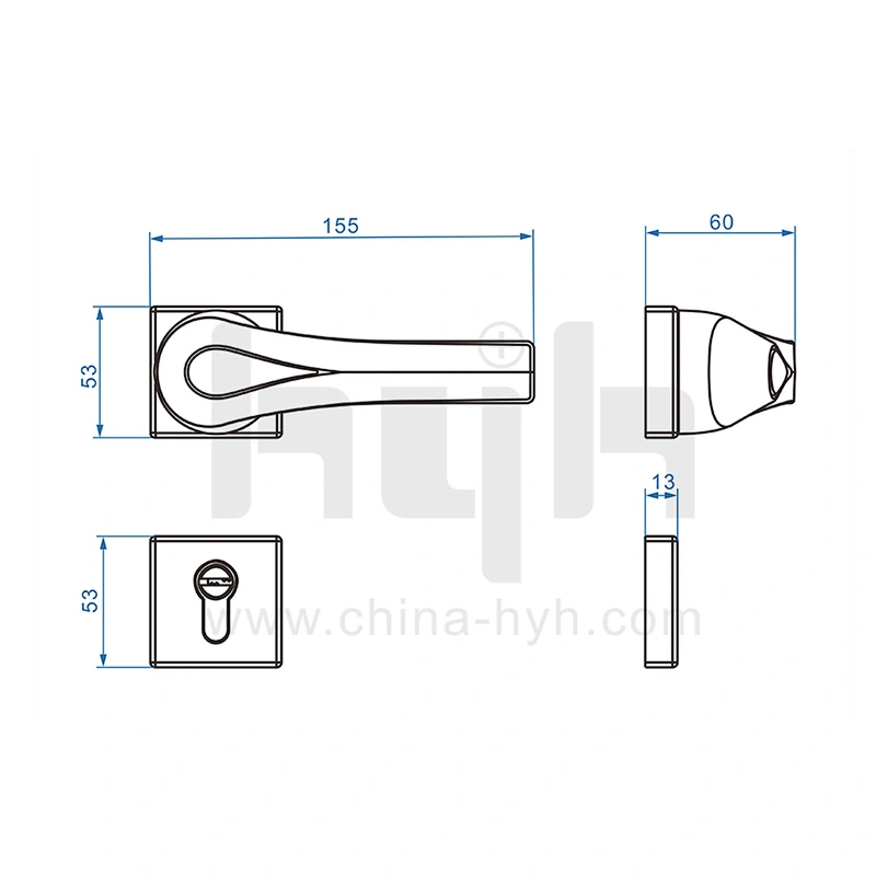 Quality-assured Zamak Top Technology Commercial Lever Handle Lock